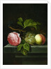 A Still Life with a Rose, Grapes and Peach, 17th century by Johannes Borman