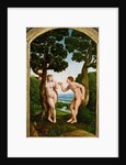 Adam and Eve in Paradise by Jan van Scorel