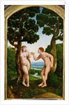 Adam and Eve in Paradise by Jan van Scorel