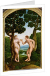 Adam and Eve in Paradise by Jan van Scorel