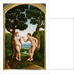 Adam and Eve in Paradise by Jan van Scorel