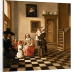 A Family in an Interior by Hendrik van der Burgh