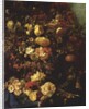 Still Life of Flowers on a Ledge with Birds Nest, 1884 by Pierre-Louis de Coninck