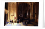 Interior of a cathedral with a beggar and other figures by Pieter the Elder Neeffs