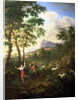 An Arcadian Landscape with Pan and Syrinx by Jacob de Heusch