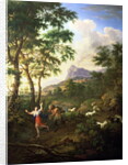 An Arcadian Landscape with Pan and Syrinx by Jacob de Heusch