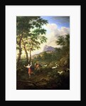 An Arcadian Landscape with Pan and Syrinx by Jacob de Heusch