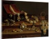 Casket of jewels on a table, principally of German Origin by Pieter Gerritsz. van Roestraten