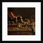 Casket of jewels on a table, principally of German Origin by Pieter Gerritsz. van Roestraten
