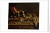 Casket of jewels on a table, principally of German Origin by Pieter Gerritsz. van Roestraten