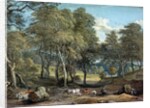 Windsor Forest with Oxen Drawing Timber, 1798 by Paul Sandby
