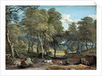 Windsor Forest with Oxen Drawing Timber, 1798 by Paul Sandby