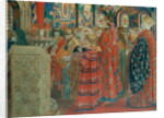 Seventeenth Century Russian Women at Church, 1899 by Andrei Petrovich Ryabushkin