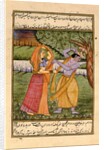 Radha and Krishna, the God of Love by School Indian