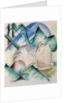 Sleeping Deer by Franz Marc