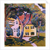 Staudacher's House at the Tegernsee, 1910 by August Macke