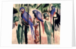 Blue Parrots by August Macke