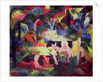 Landscape with Cows and a Camel, 1914 by August Macke