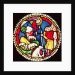 Window depicting The Annunciation to the Shepherds, c.1300 by German School