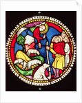 Window depicting The Annunciation to the Shepherds, c.1300 by German School