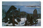 Winter Night, c.1900 by Edvard Munch