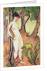 Nude Standing Against a Tree by Otto Muller or Mueller