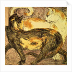 Two Cats by Franz Marc
