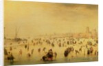 Skaters on a Frozen River, 17th century by Barent Avercamp