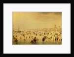 Skaters on a Frozen River, 17th century by Barent Avercamp