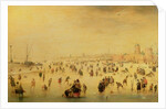 Skaters on a Frozen River, 17th century by Barent Avercamp