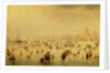 Skaters on a Frozen River, 17th century by Barent Avercamp