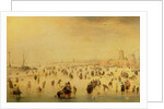 Skaters on a Frozen River, 17th century by Barent Avercamp
