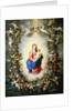The Virgin and Child encircled by a garland of flowers held aloft by cherubs, c.1624 by Jan & Balen Hendrik van Brueghel