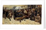 The Execution of Boyarina Pajaritar Morozova 1887 by Vasilij Ivanovic Surikov