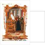 The choir singing the Gloria, conducted by Jean Ockeghem by French School