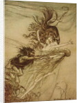 The Rhinemaidens teasing Alberich by Arthur Rackham
