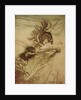 The Rhinemaidens teasing Alberich by Arthur Rackham