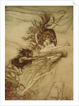 The Rhinemaidens teasing Alberich by Arthur Rackham