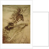 The Rhinemaidens teasing Alberich by Arthur Rackham