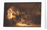 Children Playing by a Cottage Fire, 1641 by Isack van Ostade