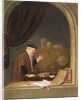 An Old Man Weighing Gold, 1667 by Quiringh Gerritsz. van Brekelenkam