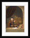 An Old Man Weighing Gold, 1667 by Quiringh Gerritsz. van Brekelenkam