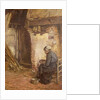 Old Woman Peeling Potatoes by Walter Langley