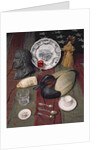 Collection of objects, including a commemorative cup and saucer of the Declaration of Independence, 1776 by American School