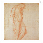 Study of a Nude by Michelangelo Buonarroti
