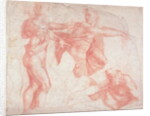 Studies of Male Nudes by Michelangelo (after) Buonarroti