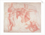 Studies of Male Nudes by Michelangelo (after) Buonarroti