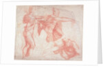 Studies of Male Nudes by Michelangelo (after) Buonarroti