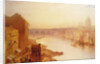 St. Paul's Cathedral: From Southwark Bridge, 19th century by Charles Claude Pyne
