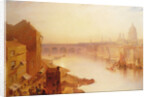 St. Paul's Cathedral: From Southwark Bridge, 19th century by Charles Claude Pyne